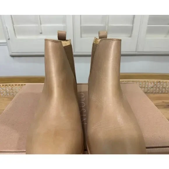 Nisolo Eva Everyday Chelsea Boots Almond Leather Size 8.5 NIB Versatile Comfy - Picture 5 of 14